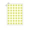 Nevs 1/4" Color Coding Dots Chartreuse Sheet Form DOT-14M Chart - alternate 2